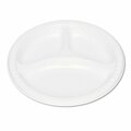 Tablemate Compartment Plates, 9" dia., White, PK125 19644WH